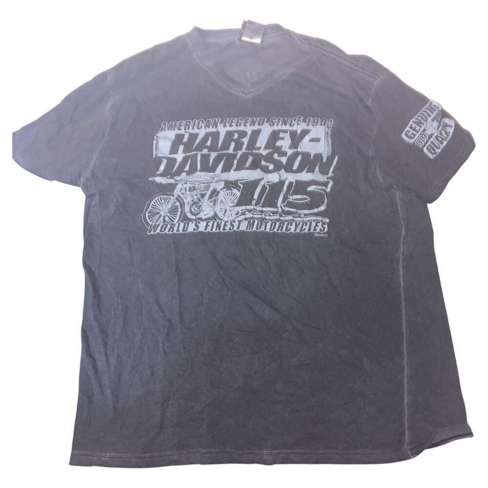 Harley Davidson Motorcycles Iron Town Black T-Shirt